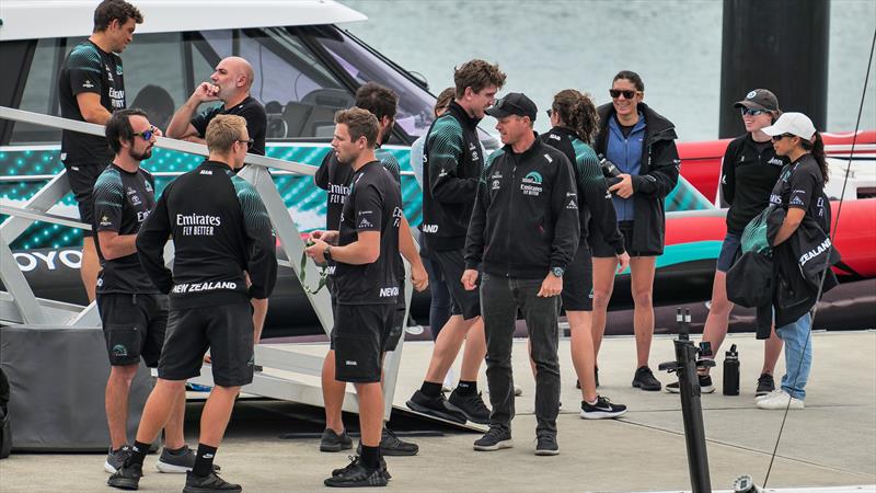 Emirates Team New Zealand - LEQ12 Prototype - Day 48 - December 15, 2023 - Auckland photo copyright Sam Thom/America's Cup taken at Royal New Zealand Yacht Squadron and featuring the AC40 class