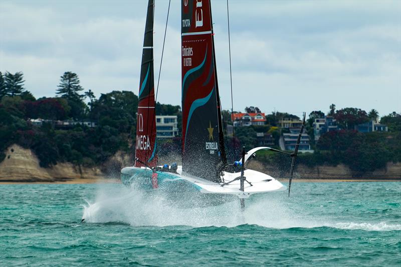 Emirates Team New Zealand - LEQ12 Prototype - Day 48 - December 15, 2023 - Auckland photo copyright Sam Thom/America's Cup taken at Royal New Zealand Yacht Squadron and featuring the AC40 class