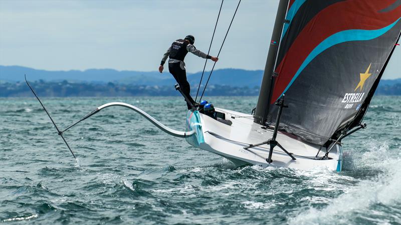 Emirates Team New Zealand - LEQ12 Prototype - Day 48 - December 15, 2023 - Auckland photo copyright Sam Thom/America's Cup taken at Royal New Zealand Yacht Squadron and featuring the AC40 class