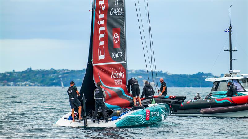 Emirates Team New Zealand - LEQ12 Prototype - Day 50 - December 18, 2023 - Auckland - photo © Sam Thom/America's Cup