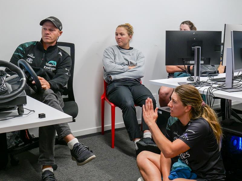 Emirates Team NZ Women's America's Cup team selection in process - December 2023 photo copyright Emirates Team New Zealand taken at Royal New Zealand Yacht Squadron and featuring the AC40 class