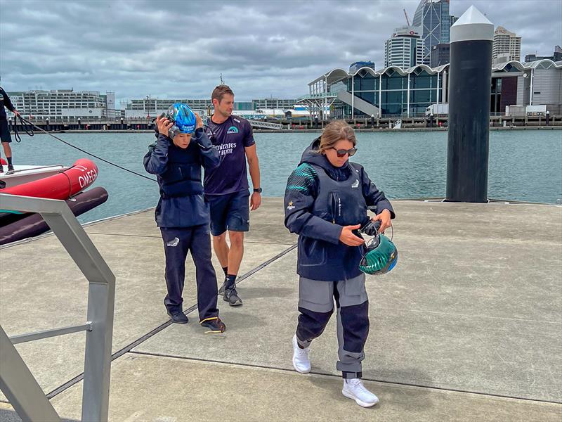 Emirates Team NZ Women's America's Cup team selection in process - December 2023 photo copyright Emirates Team New Zealand taken at Royal New Zealand Yacht Squadron and featuring the AC40 class