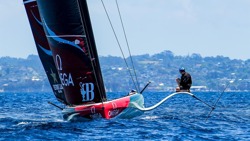 Emirates Team New Zealand - LEQ12 Prototype - Day 51 - December 20, 2023 - Auckland photo copyright Sam Thom/America's Cup taken at Royal New Zealand Yacht Squadron and featuring the AC40 class