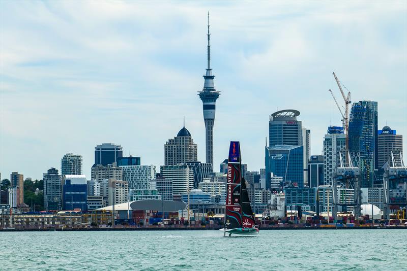 Emirates Team New Zealand - AC40 - Day 52 - December 21, 2023 - Auckland photo copyright Sam Thom/America's Cup taken at Royal New Zealand Yacht Squadron and featuring the AC40 class