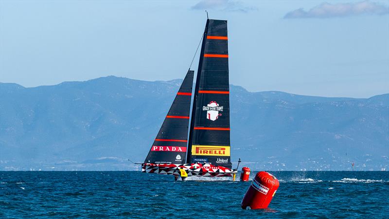 Luna Rossa Prada Pirelli - LEQ12 - Day 106 - December 20, 2023 - Cagliari photo copyright Ivo Rovira / America's Cup taken at Circolo della Vela Sicilia and featuring the AC40 class