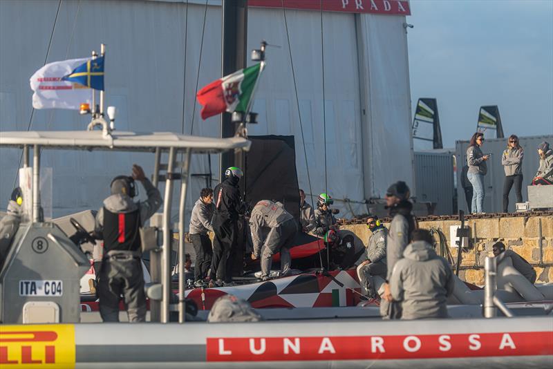 Luna Rossa Prada Pirelli - LEQ12 - Day 107 - December 21, 2023 - Cagliari photo copyright Ivo Rovira / America's Cup taken at Circolo della Vela Sicilia and featuring the AC40 class