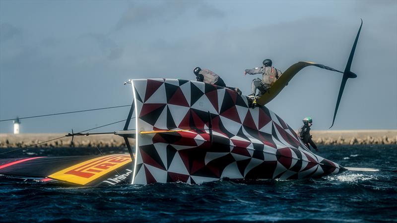 Luna Rossa Prada Pirelli - LEQ12 - Day 107 - December 21, 2023 - Cagliari photo copyright Ivo Rovira / America's Cup taken at Circolo della Vela Sicilia and featuring the AC40 class