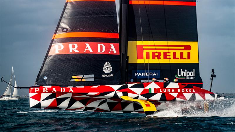 Luna Rossa Prada Pirelli - LEQ12 - Day 107 - December 21, 2023 - Cagliari photo copyright Ivo Rovira / America's Cup taken at Circolo della Vela Sicilia and featuring the AC40 class