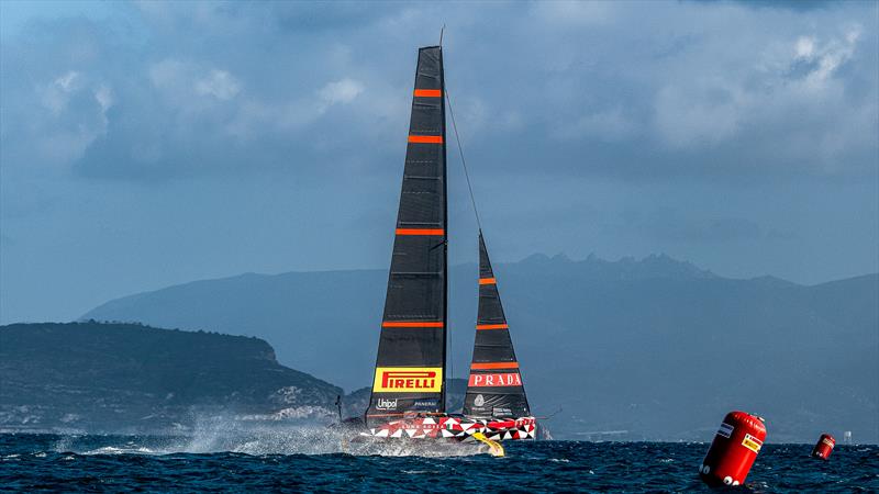 Luna Rossa Prada Pirelli - LEQ12 - Day 107 - December 21, 2023 - Cagliari photo copyright Ivo Rovira / America's Cup taken at Circolo della Vela Sicilia and featuring the AC40 class