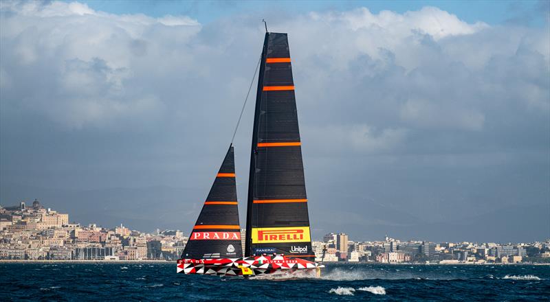 Luna Rossa Prada Pirelli - LEQ12 - Day 107 - December 21, 2023 - Cagliari photo copyright Ivo Rovira / America's Cup taken at Circolo della Vela Sicilia and featuring the AC40 class