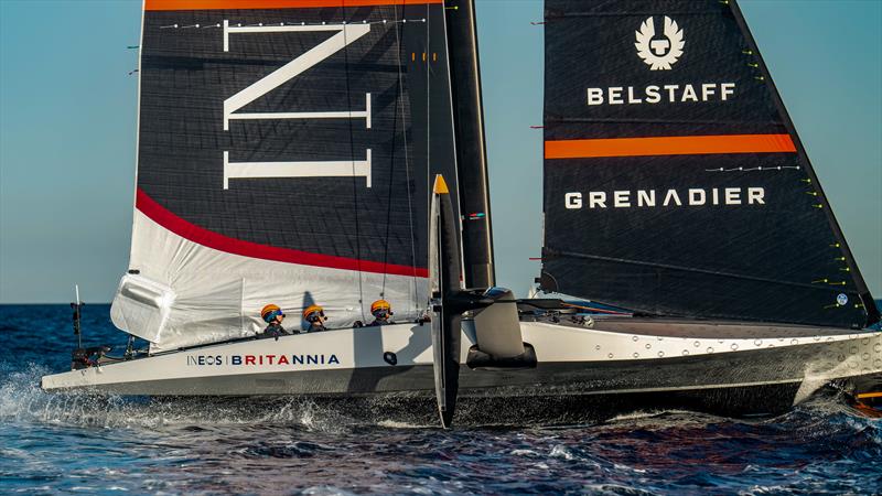 INEOS Britannia - LEQ12 - Day 81 - November 8, 2023 - Barcelona photo copyright Paul Todd/America's Cup taken at Royal Yacht Squadron and featuring the AC40 class