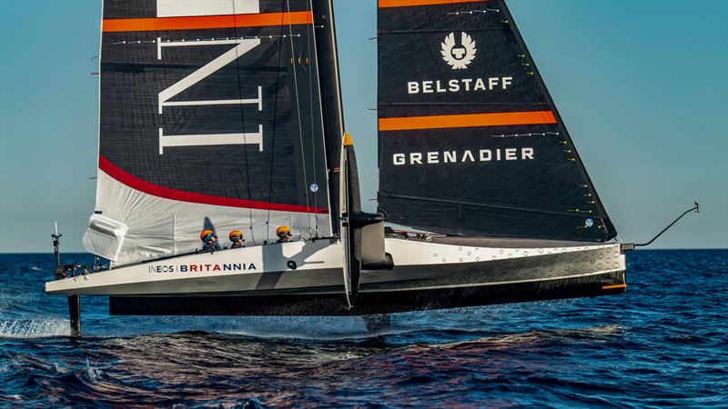 INEOS Britannia - LEQ12 - Day 81 - November 8, 2023 - Barcelona photo copyright Paul Todd/America's Cup taken at Royal Yacht Squadron and featuring the AC40 class