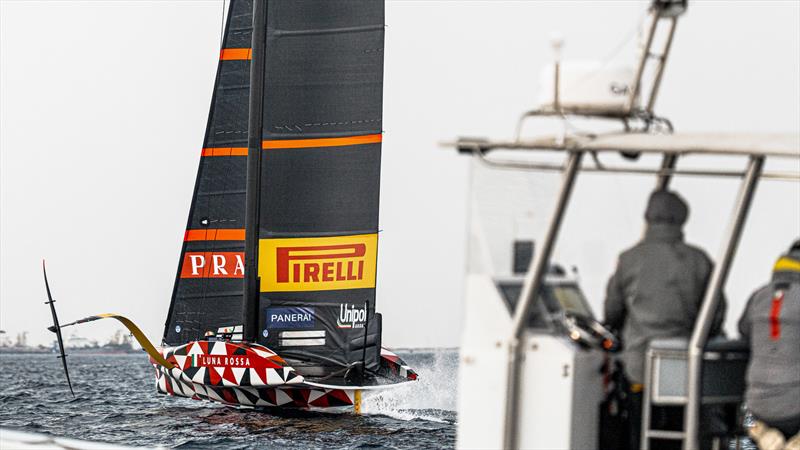 Luna Rossa Prada Pirelli - LEQ12 - Day 112 - January 17, 2024 - Cagliari photo copyright Ivo Rovira / America's Cup taken at Circolo della Vela Sicilia and featuring the AC40 class