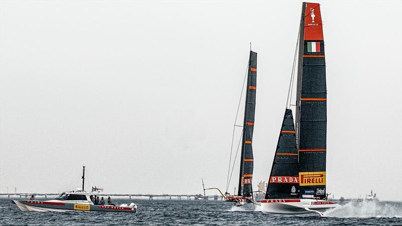 Luna Rossa Prada Pirelli - LEQ12 - Day 112 - January 17, 2024 - Cagliari photo copyright Ivo Rovira / America's Cup taken at Circolo della Vela Sicilia and featuring the AC40 class