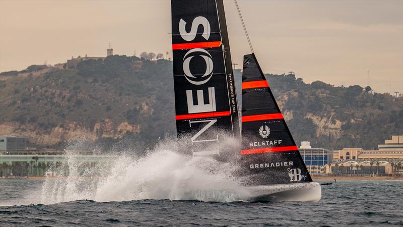 INEOS Britannia - AC40's - Day 3 - January 17, 2024 - Barcelona - photo © Paul Todd/America's Cup