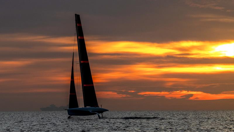 INEOS Britannia - AC40's - Day 3 - January 17, 2024 - Barcelona photo copyright Paul Todd/America's Cup taken at Royal Yacht Squadron and featuring the AC40 class