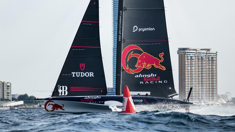 Alinghi  Red Bull Racing - AC40 - Day 66 - January 17, 2023 - Jeddah photo copyright Alex Carabi / America's Cup taken at Société Nautique de Genève and featuring the AC40 class