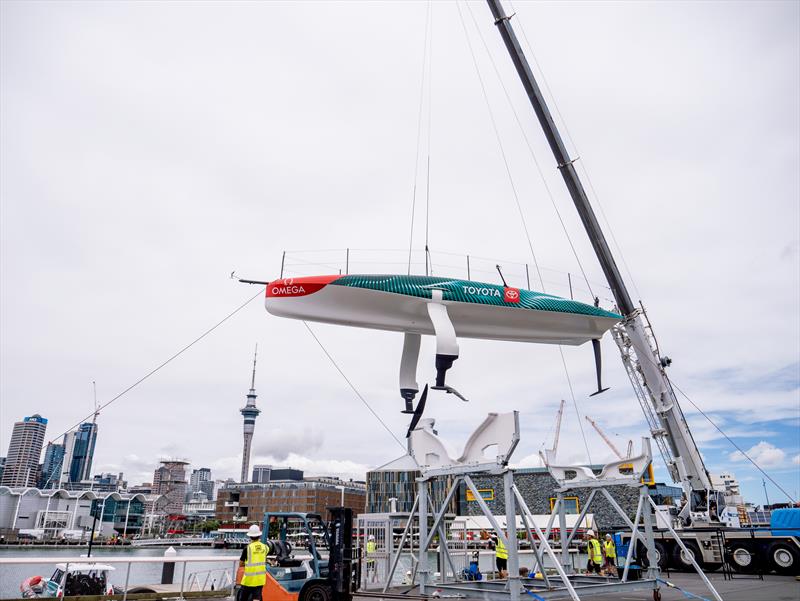 Emirates Team New Zealand - LEQ12 Prototype -  January 2024 - Auckland photo copyright Emirates Team New Zealand taken at Royal New Zealand Yacht Squadron and featuring the AC40 class