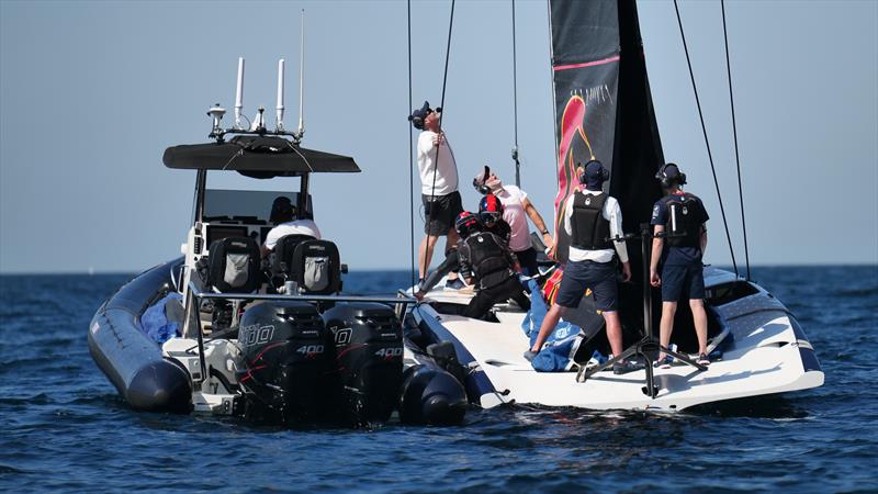 Alinghi  Red Bull Racing - AC40 - Day 68 - January 19, 2023 - Jeddah photo copyright Alex Carabi / America's Cup taken at Société Nautique de Genève and featuring the AC40 class