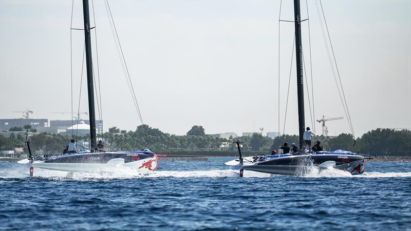 Alinghi  Red Bull Racing - AC40 - Day 68 - January 19, 2023 - Jeddah photo copyright Alex Carabi / America's Cup taken at Société Nautique de Genève and featuring the AC40 class