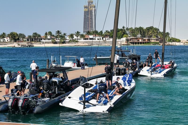 Alinghi  Red Bull Racing - AC40 - Day 69 - January 20, 2023 - Jeddah photo copyright Alex Carabi / America's Cup taken at Société Nautique de Genève and featuring the AC40 class