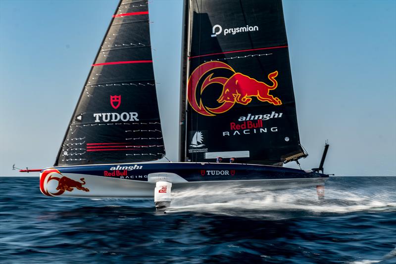 Alinghi  Red Bull Racing - AC40 - Day 69 - January 20, 2023 - Jeddah photo copyright Alex Carabi / America's Cup taken at Société Nautique de Genève and featuring the AC40 class