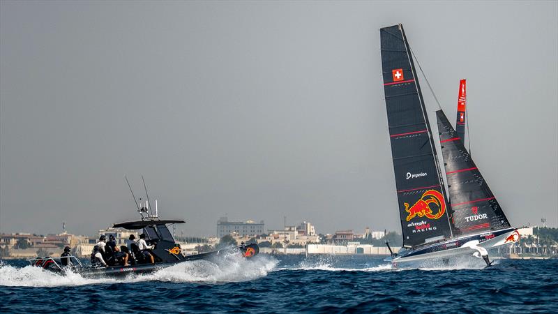 Alinghi  Red Bull Racing - AC40 - Day 69 - January 20, 2023 - Jeddah photo copyright Alex Carabi / America's Cup taken at Société Nautique de Genève and featuring the AC40 class