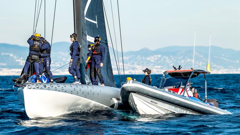 INEOS Britannia - AC40's - Day 22 - January 22, 2024 - Barcelona - photo © Paul Todd/America's Cup