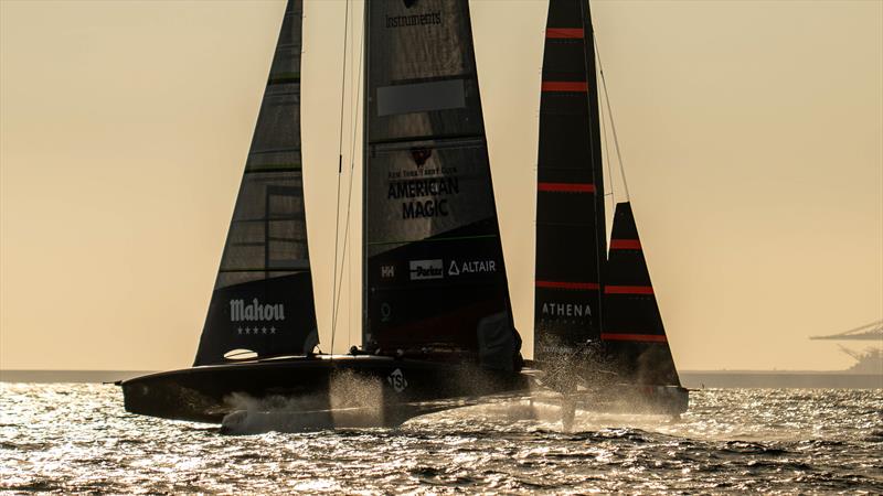 INEOS Britannia - AC40's - Day 22 - January 22, 2024 - Barcelona photo copyright Paul Todd/America's Cup taken at Royal Yacht Squadron and featuring the AC40 class