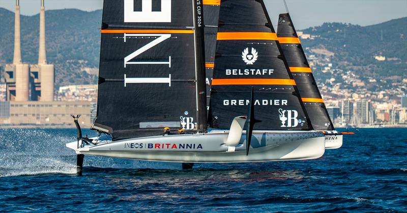 INEOS Britannia - AC40's - Day 22 - January 22, 2024 - Barcelona - photo © Paul Todd/America's Cup