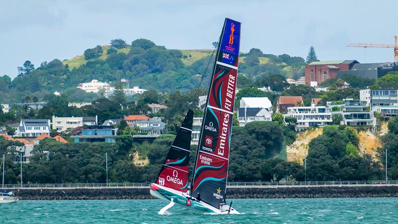 Emirates Team New Zealand - LEQ12 Prototype - Day 58, January 24, 2024 - Auckland - photo © Sam Thom / America's Cup