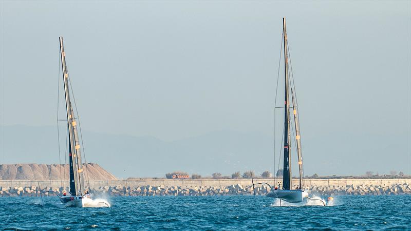 INEOS Britannia - AC40's - Day 23 - January 23, 2024 - Barcelona - photo © Paul Todd/America's Cup