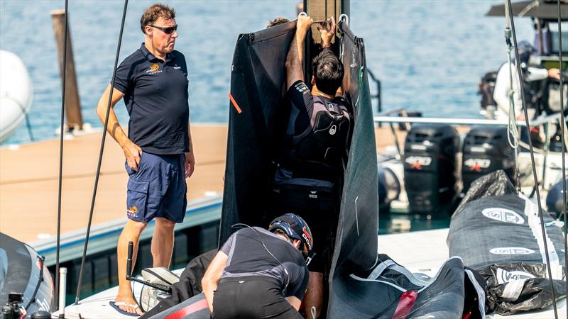 Alinghi  Red Bull Racing - AC40 - Day 71 - January 23, 2023 - Jeddah photo copyright Alex Carabi / America's Cup taken at Société Nautique de Genève and featuring the AC40 class