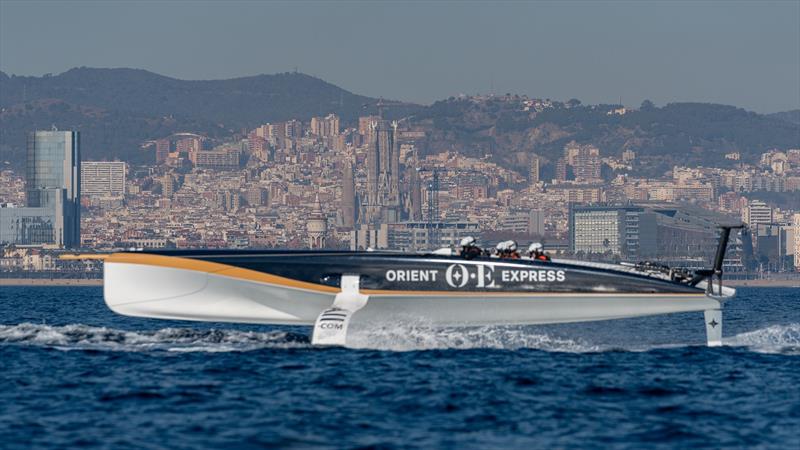 Orient Express Racing Team - AC40 - Day 1 - January 24, 2023 - Barcelona photo copyright Alexander Champy-McLean / OERT taken at Yacht Club de France and featuring the AC40 class