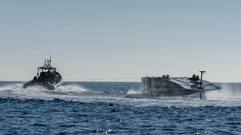 Orient Express Racing Team - AC40 - Day 1 - January 24, 2023 - Barcelona photo copyright Alexander Champy-McLean / OERT taken at Yacht Club de France and featuring the AC40 class