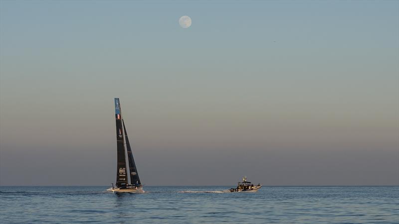 Orient Express Racing Team - AC40 - Day 1 - January 24, 2023 - Barcelona photo copyright Martin Keruzore OERT taken at Yacht Club de France and featuring the AC40 class