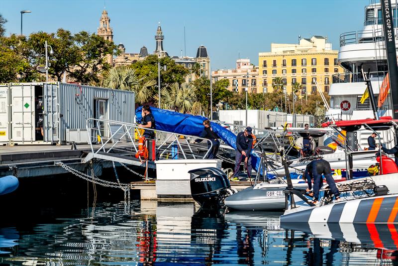 INEOS Britannia - AC40's - Day 24 - January 25, 2024 - Barcelona - photo © Paul Todd/America's Cup