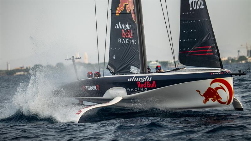 Alinghi  Red Bull Racing - AC40 - Day 73 - January 25, 2023 - Jeddah photo copyright Alex Carabi / America's Cup taken at Société Nautique de Genève and featuring the AC40 class