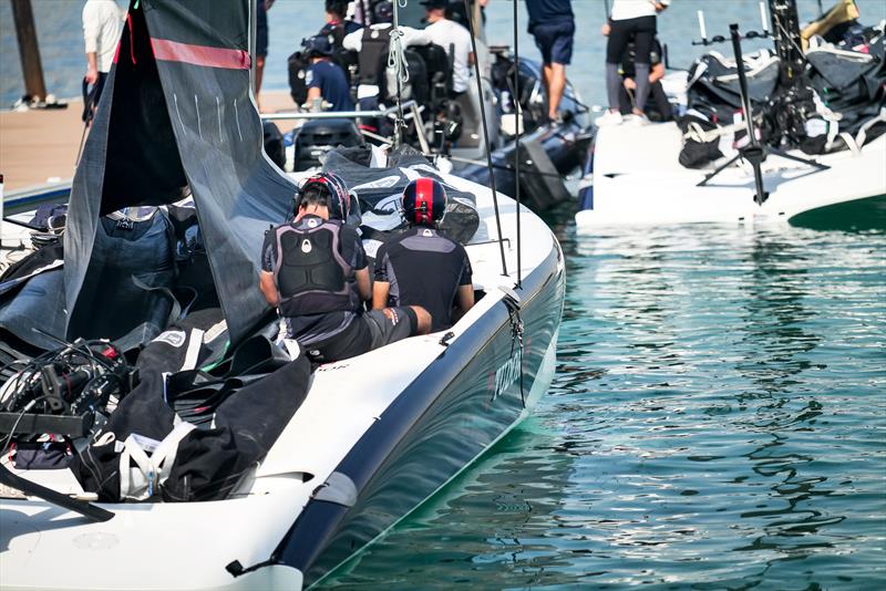 Alinghi  Red Bull Racing - AC40 - Day 73 - January 25, 2023 - Jeddah photo copyright Alex Carabi / America's Cup taken at Société Nautique de Genève and featuring the AC40 class