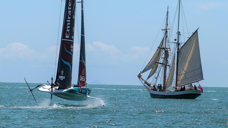 Breeze and Emirates Team New Zealand - LEQ12 Prototype - Day 59, January 26, 2024 - Auckland - photo © Sam Thom / America's Cup