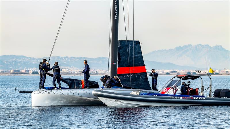 INEOS Britannia - AC40 - Day 25 - January 26, 2024 - Barcelona - photo © Paul Todd/America's Cup