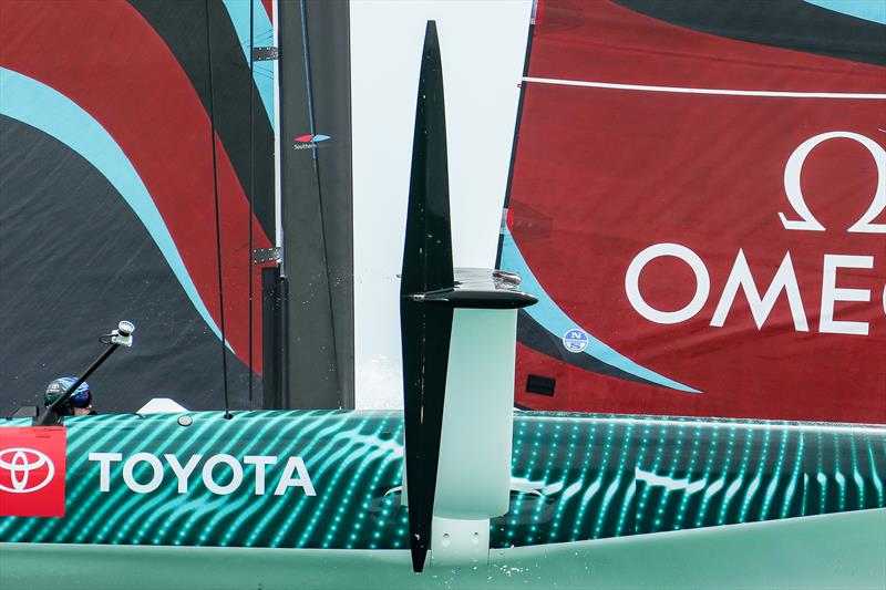 Starboard foil - Emirates Team New Zealand - LEQ12 Prototype -  Day 55, January 18, 2024 - Auckland - photo © Sam Thom / America's Cup