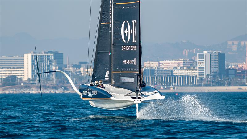 Orient Express Racing Team - AC40 - Day 22 - January 25, 2024 - Barcelona photo copyright Job Vermeulen / America's Cup taken at Yacht Club de France and featuring the AC40 class