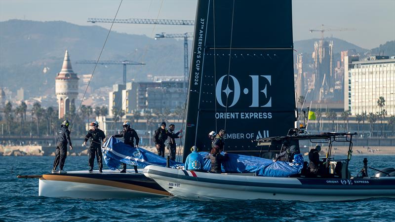 Orient Express Racing Team - AC40 - Day 22 - January 25, 2024 - Barcelona photo copyright Job Vermeulen / America's Cup taken at Yacht Club de France and featuring the AC40 class