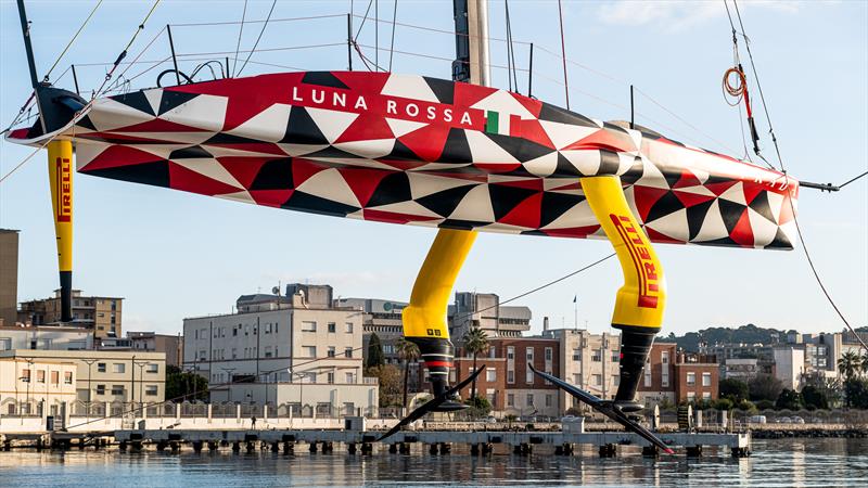 Luna Rossa Prada Pirelli - LEQ12 - Day 115 - January 29, 2024 - Cagliari photo copyright Ivo Rovira / America's Cup taken at Circolo della Vela Sicilia and featuring the AC40 class