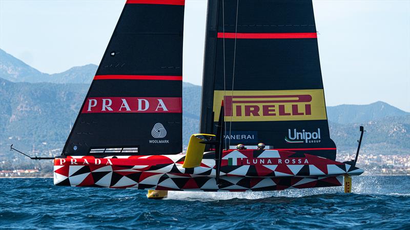 Luna Rossa Prada Pirelli - LEQ12 - Day 115 - January 29, 2024 - Cagliari photo copyright Ivo Rovira / America's Cup taken at Circolo della Vela Sicilia and featuring the AC40 class