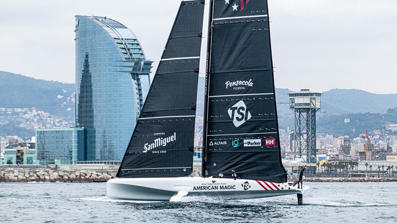 American Magic - AC40 - Day 82 - January 29, 2024 - Barcelona photo copyright Ugo Fonolla / America's Cup taken at Royal Yacht Squadron and featuring the AC40 class