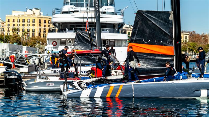 INEOS Britannia - AC40 - Day 28 - January 31, 2024 - Barcelona - photo © Paul Todd/America's Cup