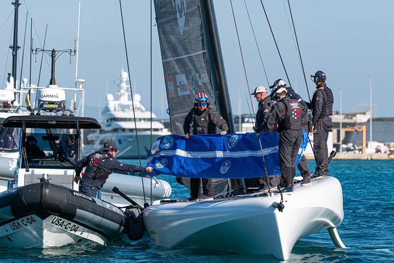 American Magic - AC40 - Day 84 - January 31, 2024 - Barcelona photo copyright Ugo Fonolla / America's Cup taken at Royal Yacht Squadron and featuring the AC40 class