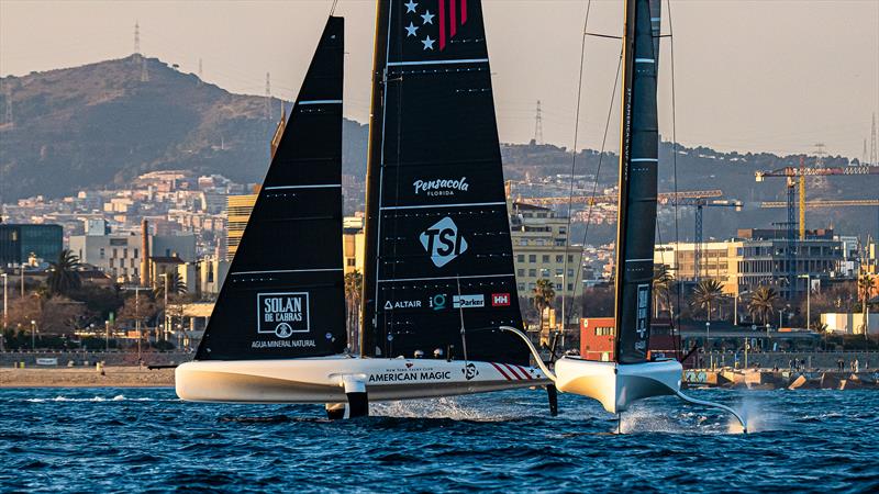 American Magic - AC40 - Day 84 - January 31, 2024 - Barcelona photo copyright Ugo Fonolla / America's Cup taken at Royal Yacht Squadron and featuring the AC40 class